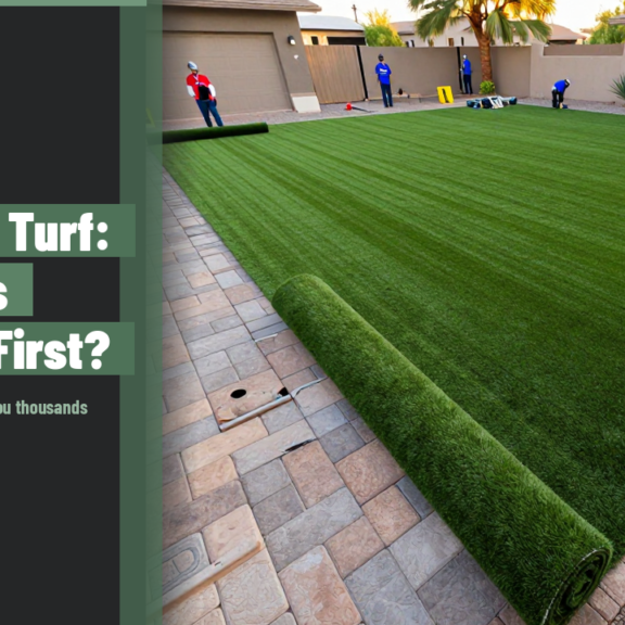 Pavers or Turf First? The Right Arizona Backyard Build Order